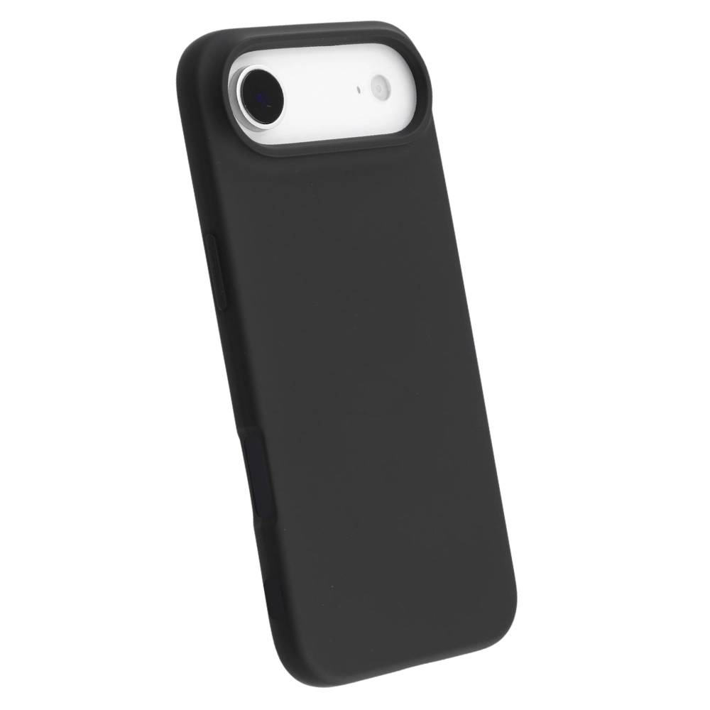 Qixxronics for iPhone 17 Air Silicone Case Black Shockproof Slim Design Phone Case Cover