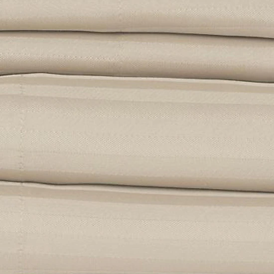 Castle Hill London 600 Thread Count Sateen Stripe Sheet Set - Queen, Taupe