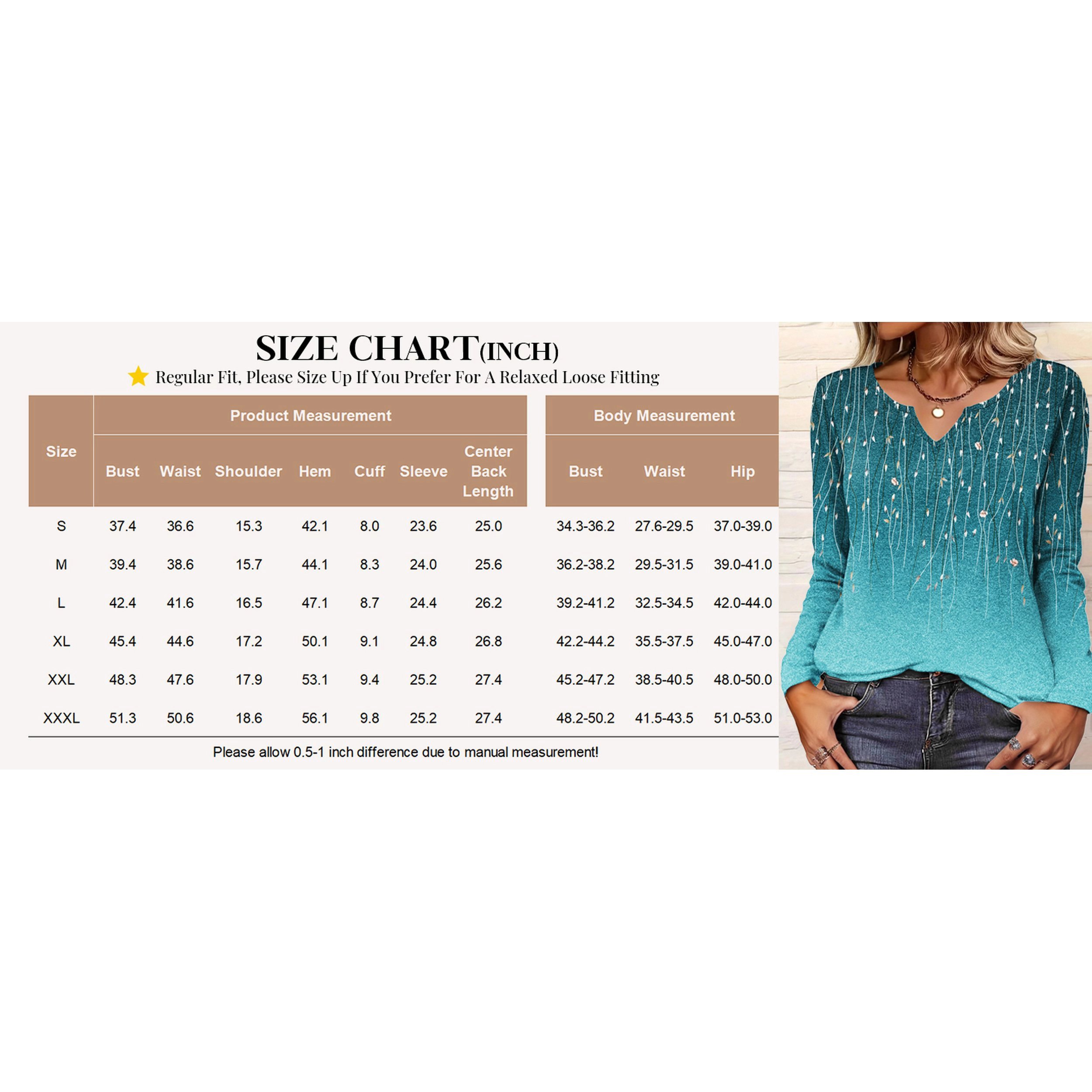 Zeagoo Women Printed V Neck Blouse