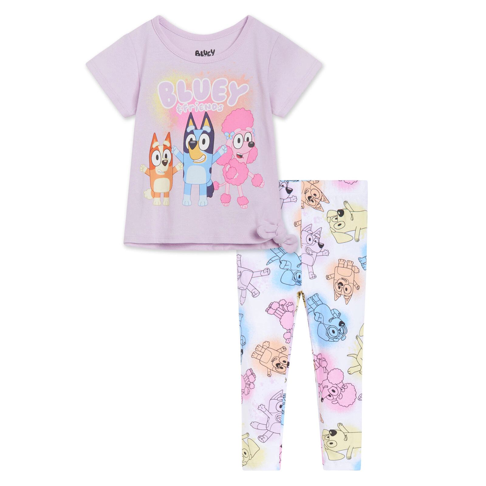 Bluey Girls' 2-Piece T-Shirt and Pants Set