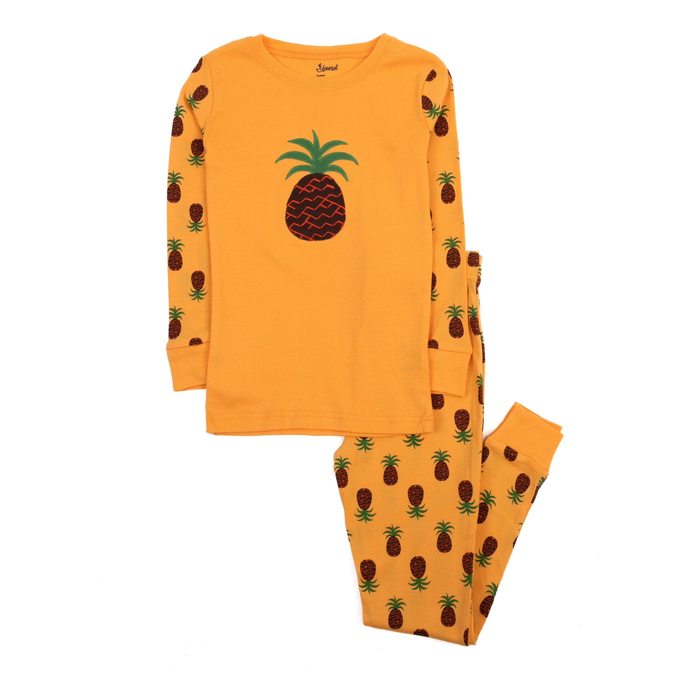 Leveret Baby/Toddler/Kids 2-pc  Cotton Snug Fit Fruit Pajamas