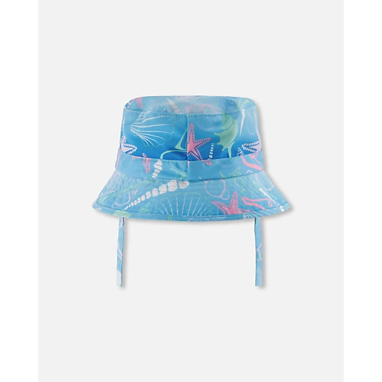 Deux par Deux Girls Beach Hat Shell Print