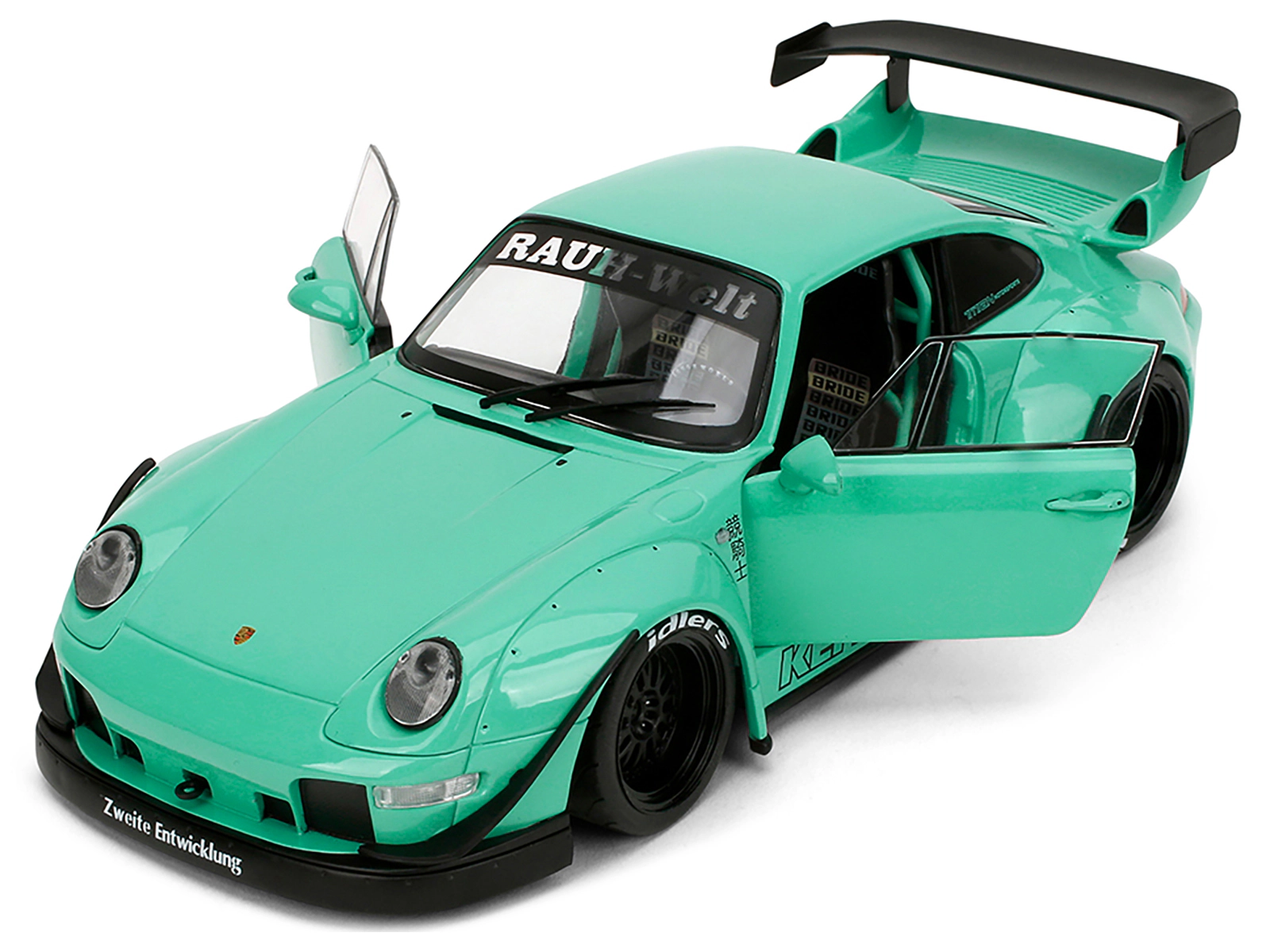 Jada RWB Body Kit "Kei Kishi" Light Blue "Pink Slips" Series 1/18 Diecast Model Car by Jada