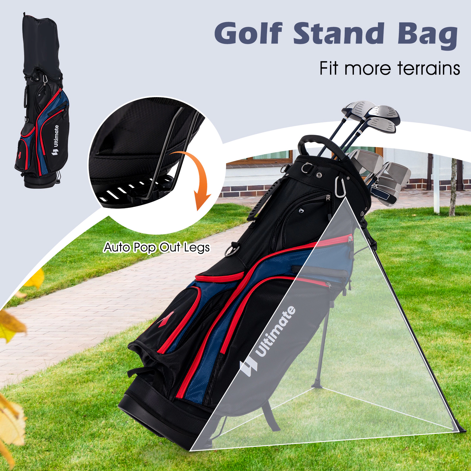 LJG 11 Pieces Complete Golf Club Package Set