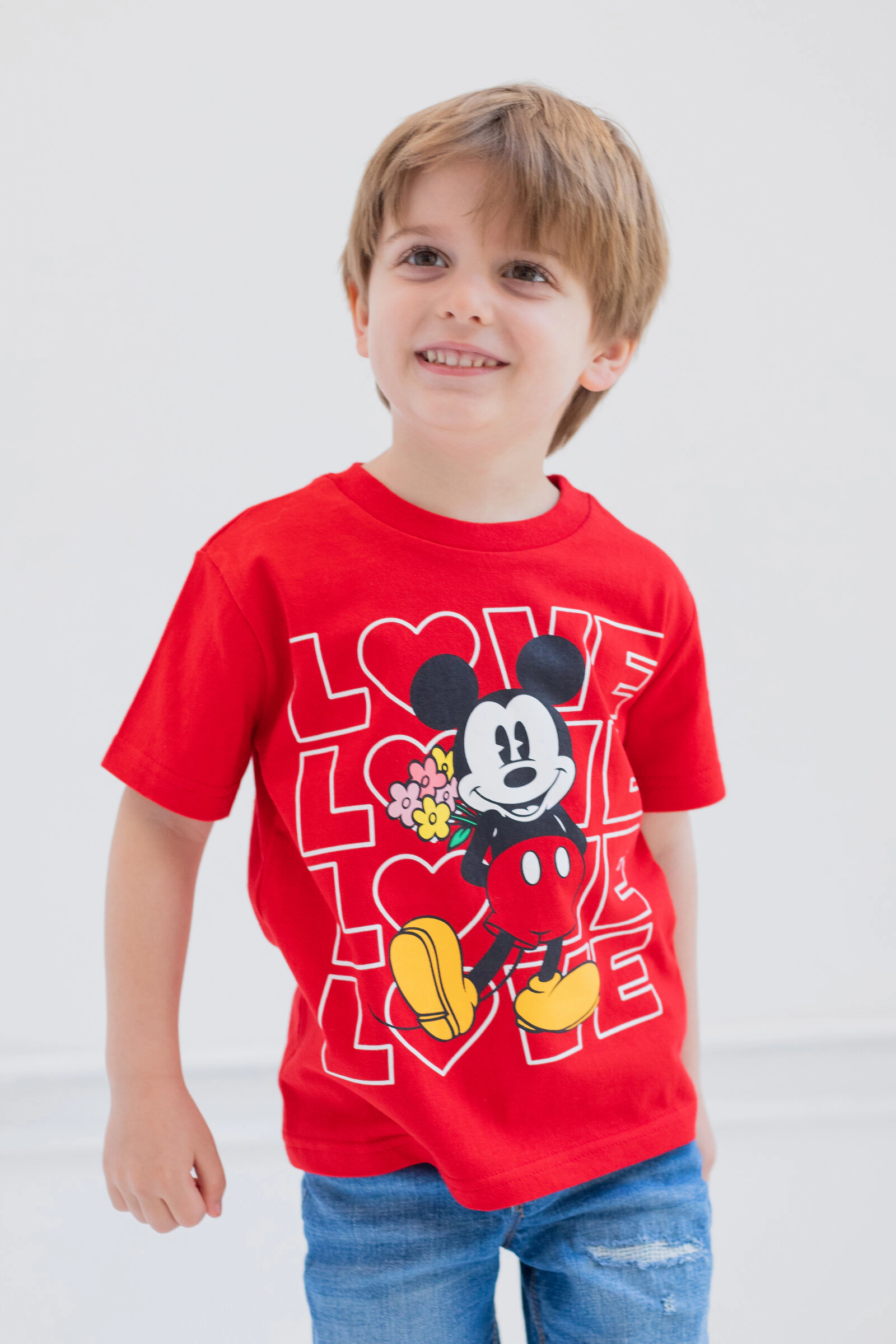Disney Mickey Mouse Boys' Short Sleeve Graphic T-Shirt