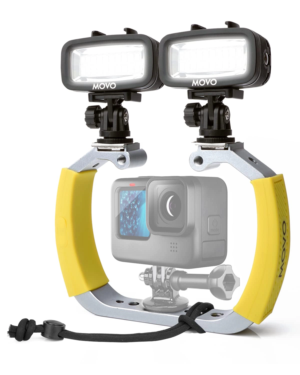 Movo DiveRig3 Diving Rig Bundle with 2 Waterproof LED Lights