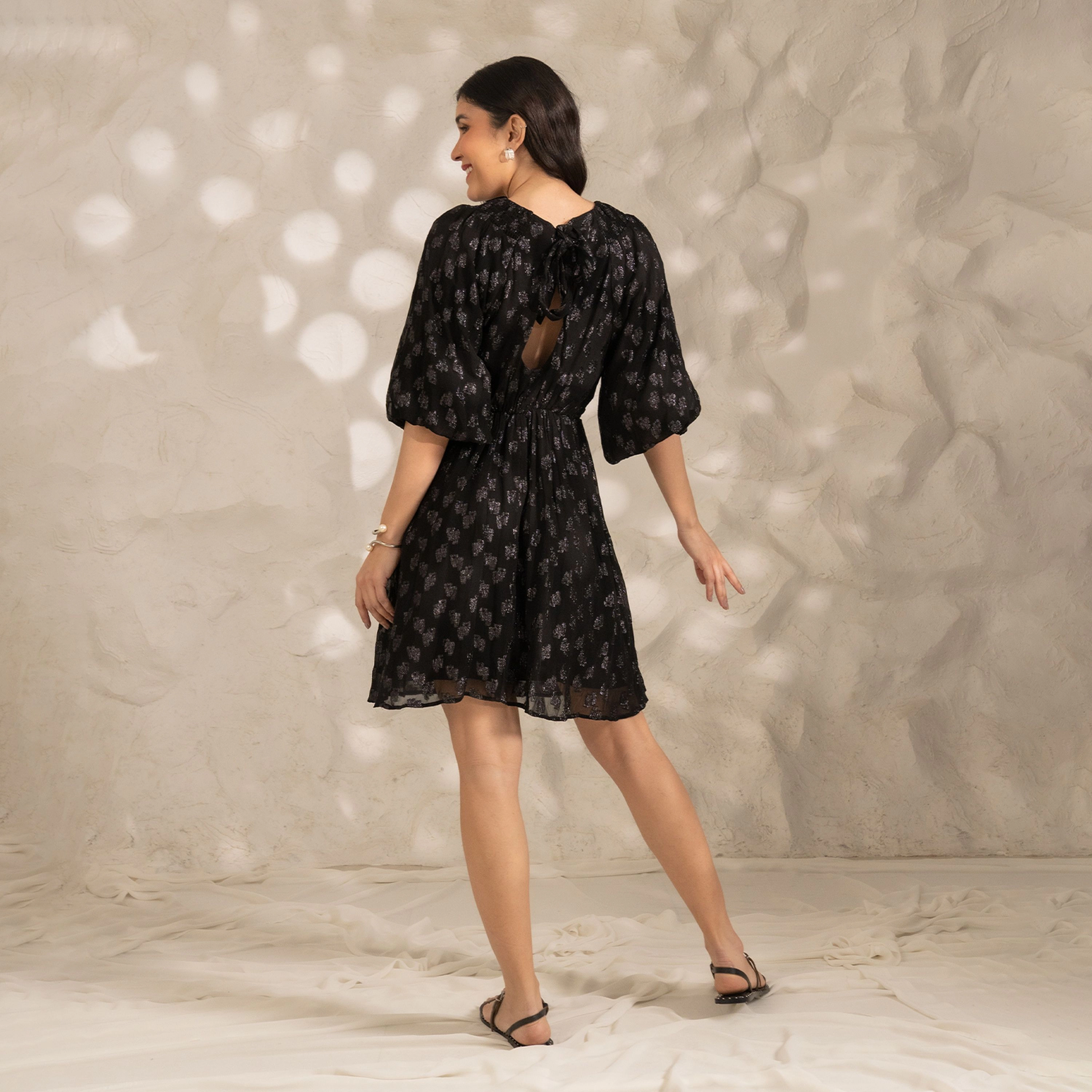 Rose & Nancy Women's Willow Black Mini Dress