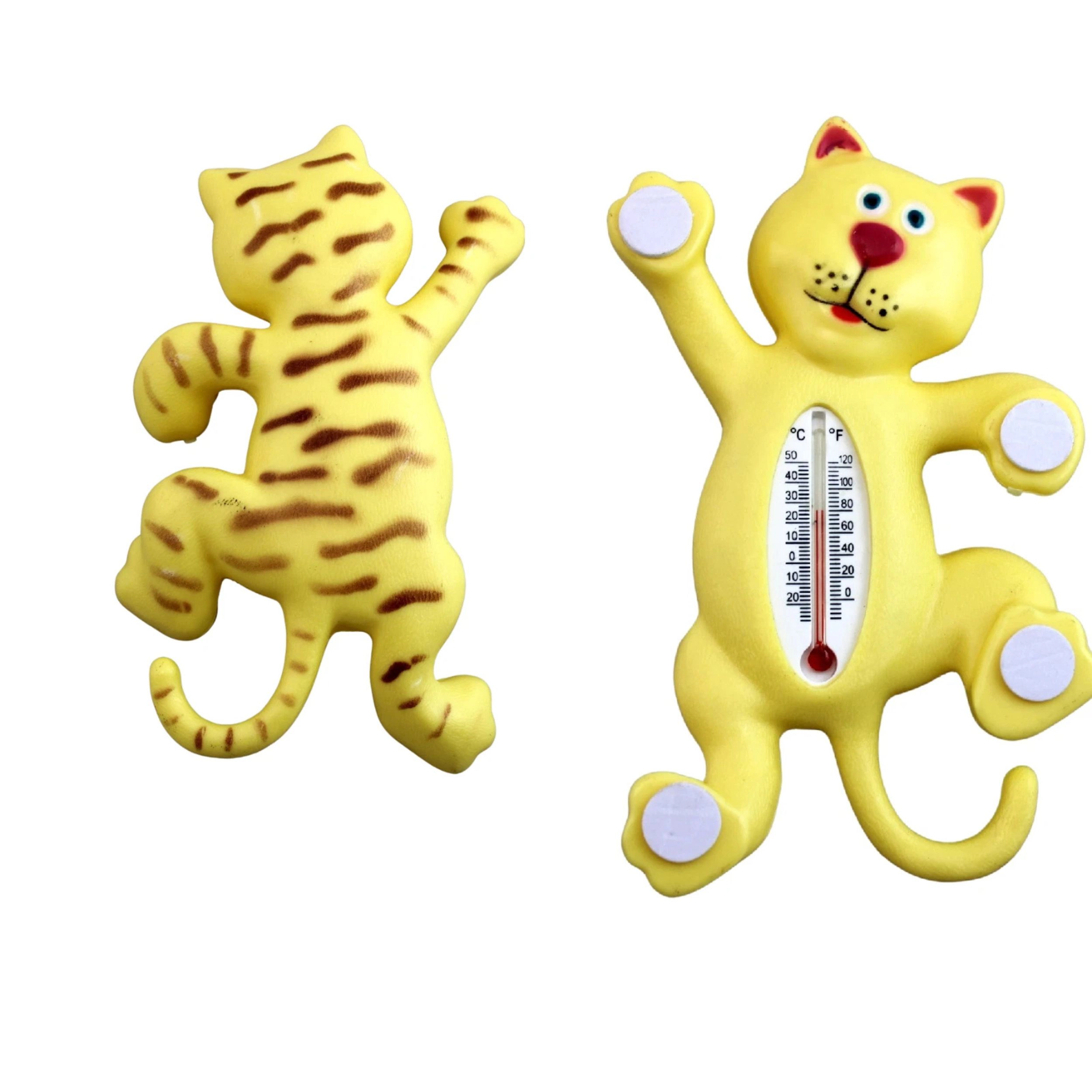 Home Collection Smiling Cat Outdoor Window Thermometer Self Adhesive Glass Thermometer