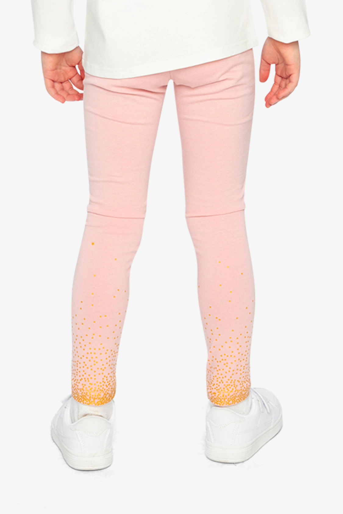 Deux par Deux Girls Glitter Gradient Organic Cotton Leggings