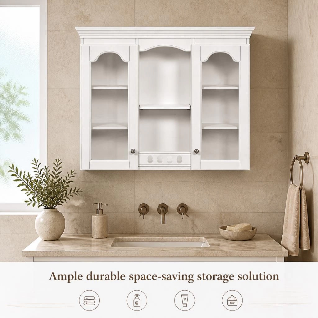 ELEMENT ACE Wall Mounted Bathroom Storage Organizer Cabinet