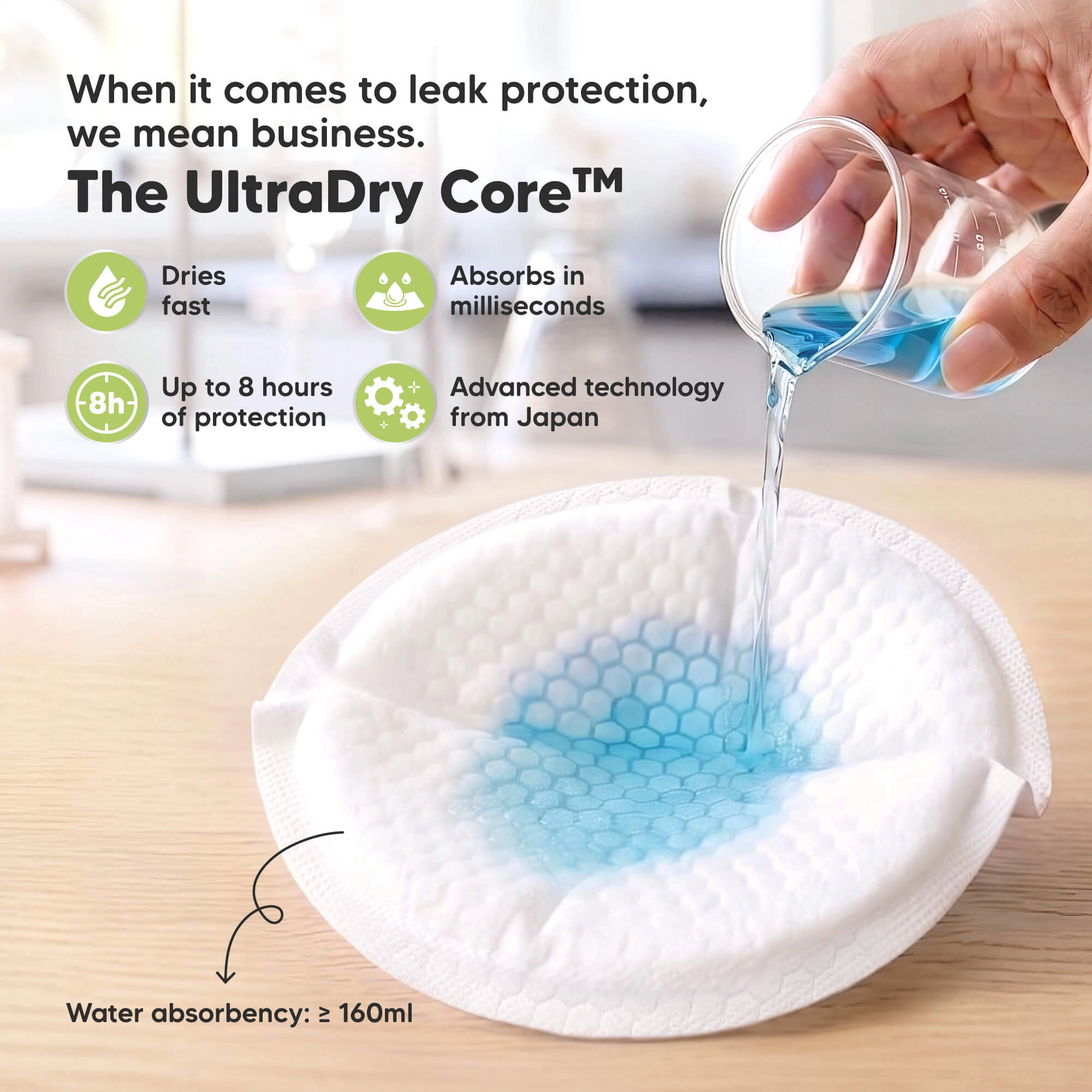KeaBabies Comfy Dry Disposable Nursing Pads