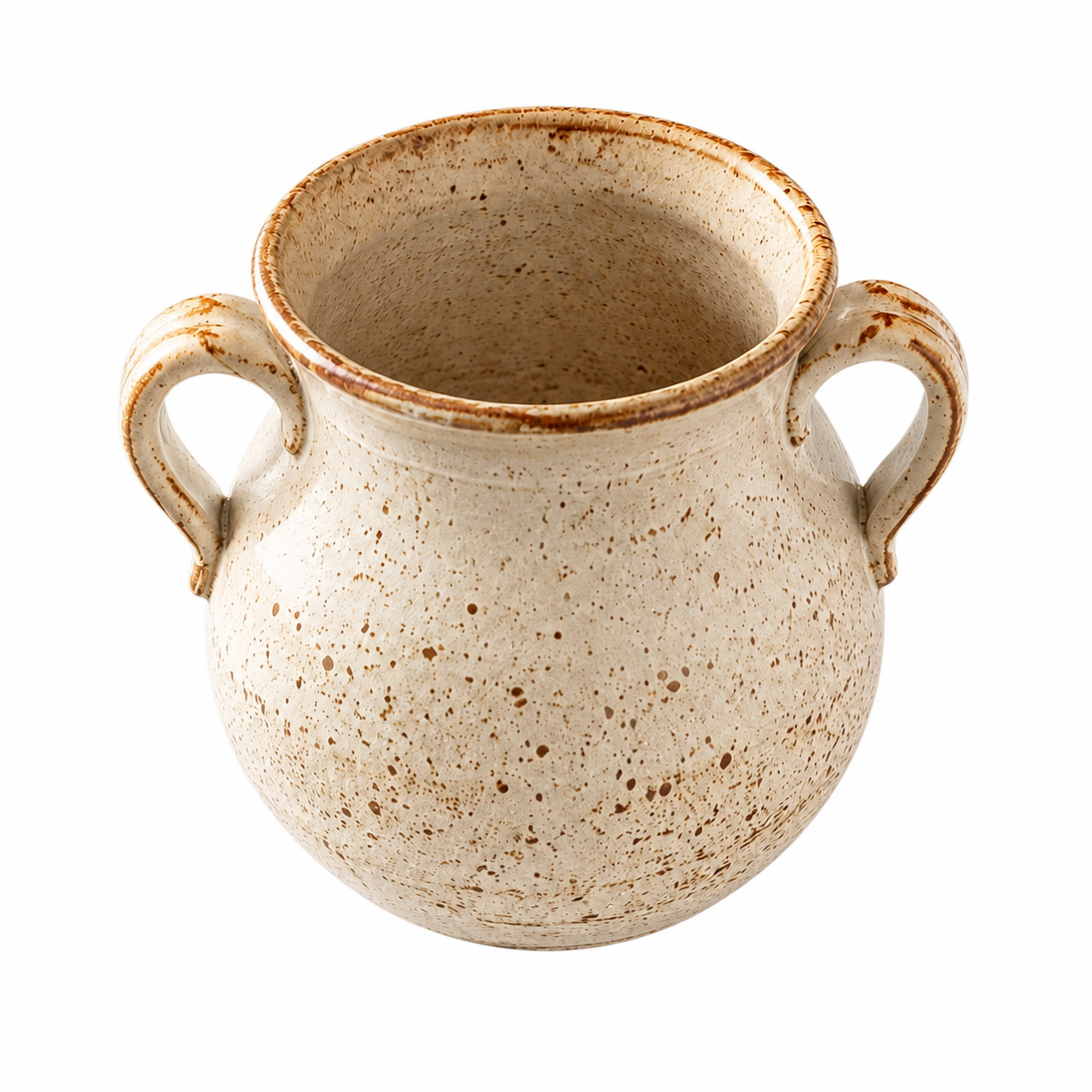 WZK Rustic Farmhouse Ceramic Kitchen Utensil Holder