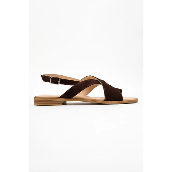Forever & Always Womens Louna Leather Thong Sandalss