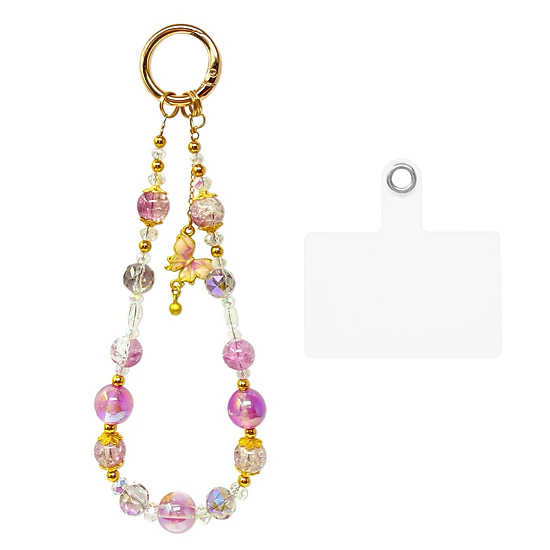 Wrapables Sparkling Beaded Cell Phone Wrist Strap, Keychain, Bag Charm ...