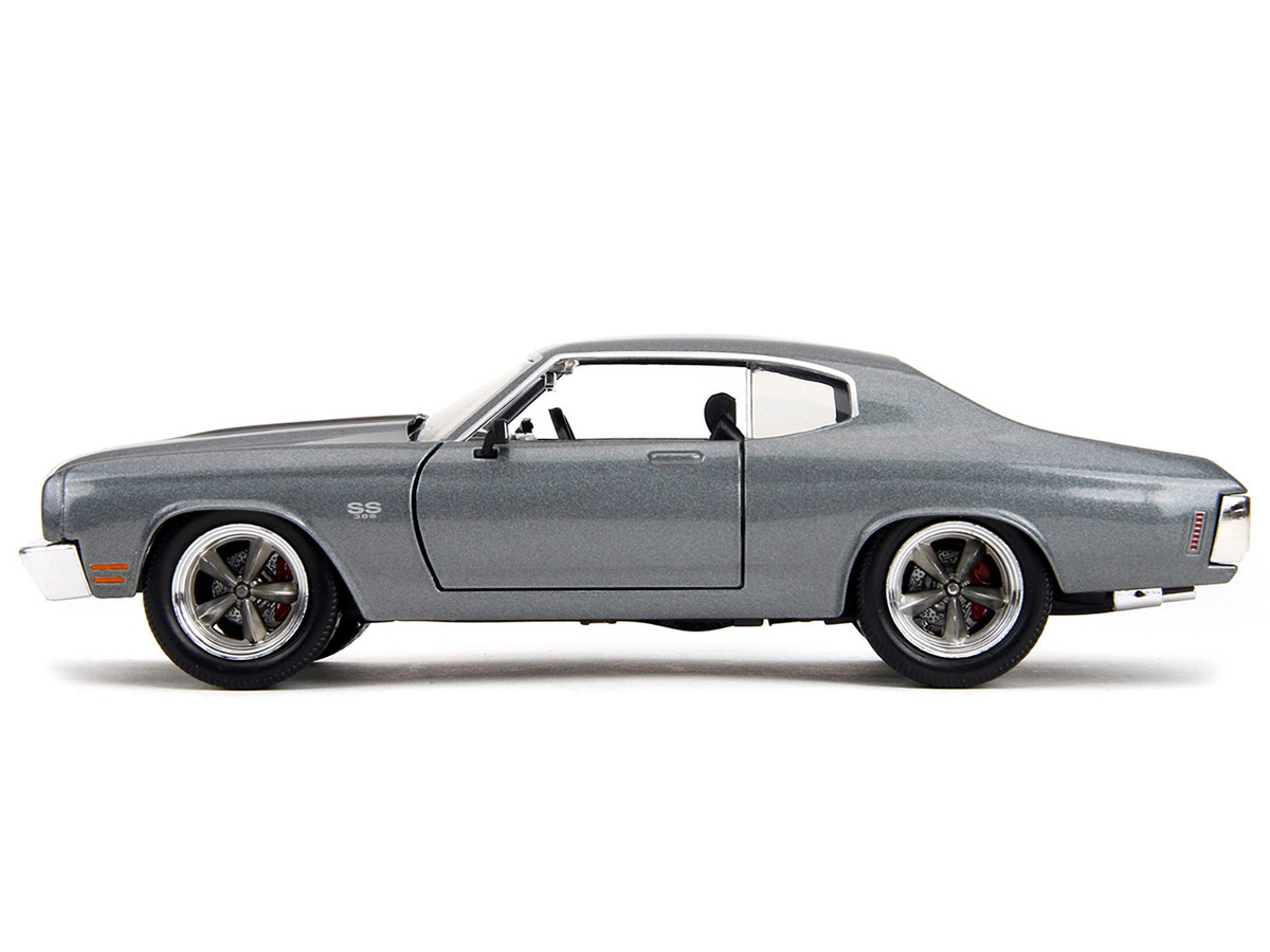 Jada 1970 Chevrolet Chevelle SS Gray Metallic with Black Stripes "Fast & Furious" (2009) Movie "Fast & Furious