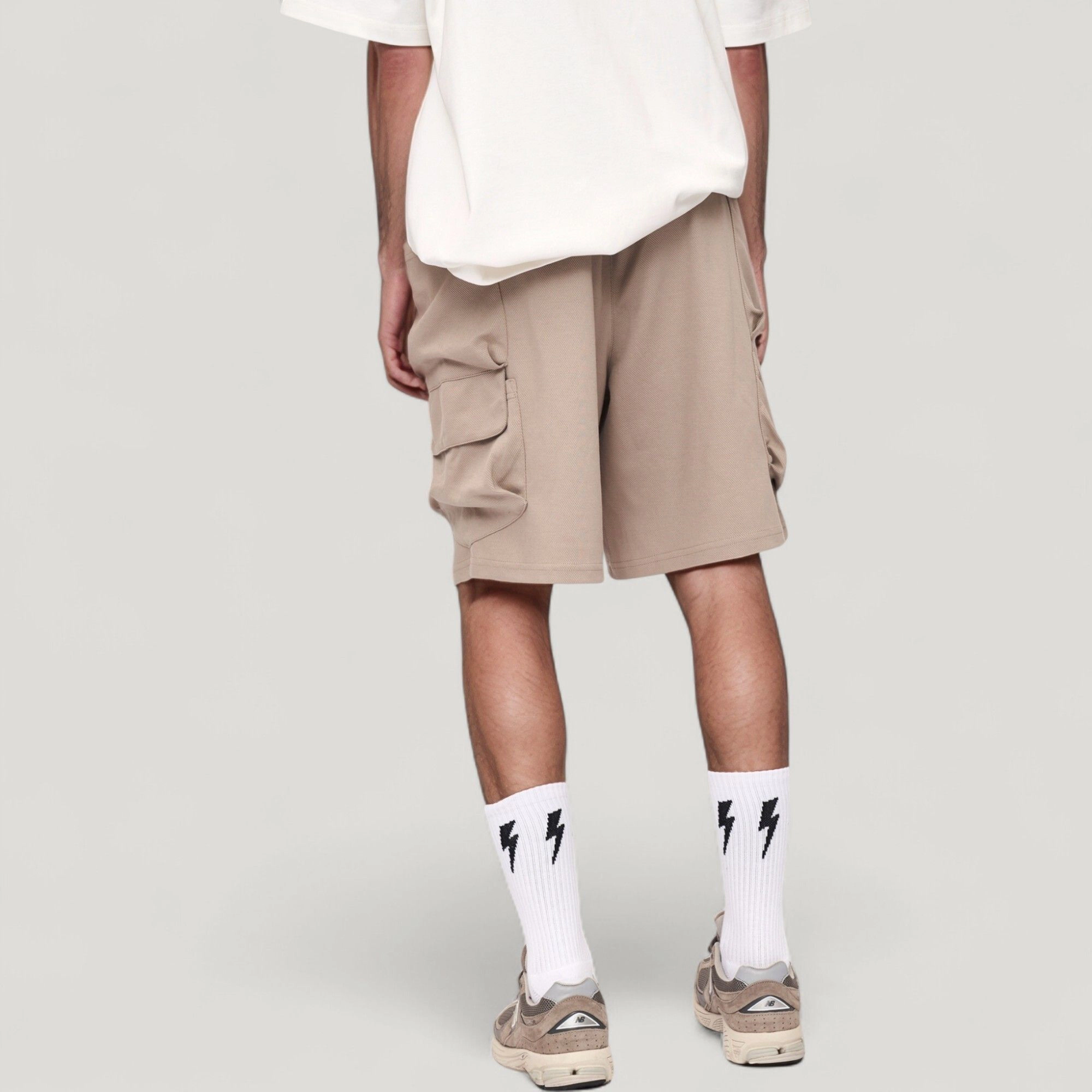 Anna-Kaci Men's Drawstring Waist Relaxed Fit Everyday Casual Shorts with Side Pockets