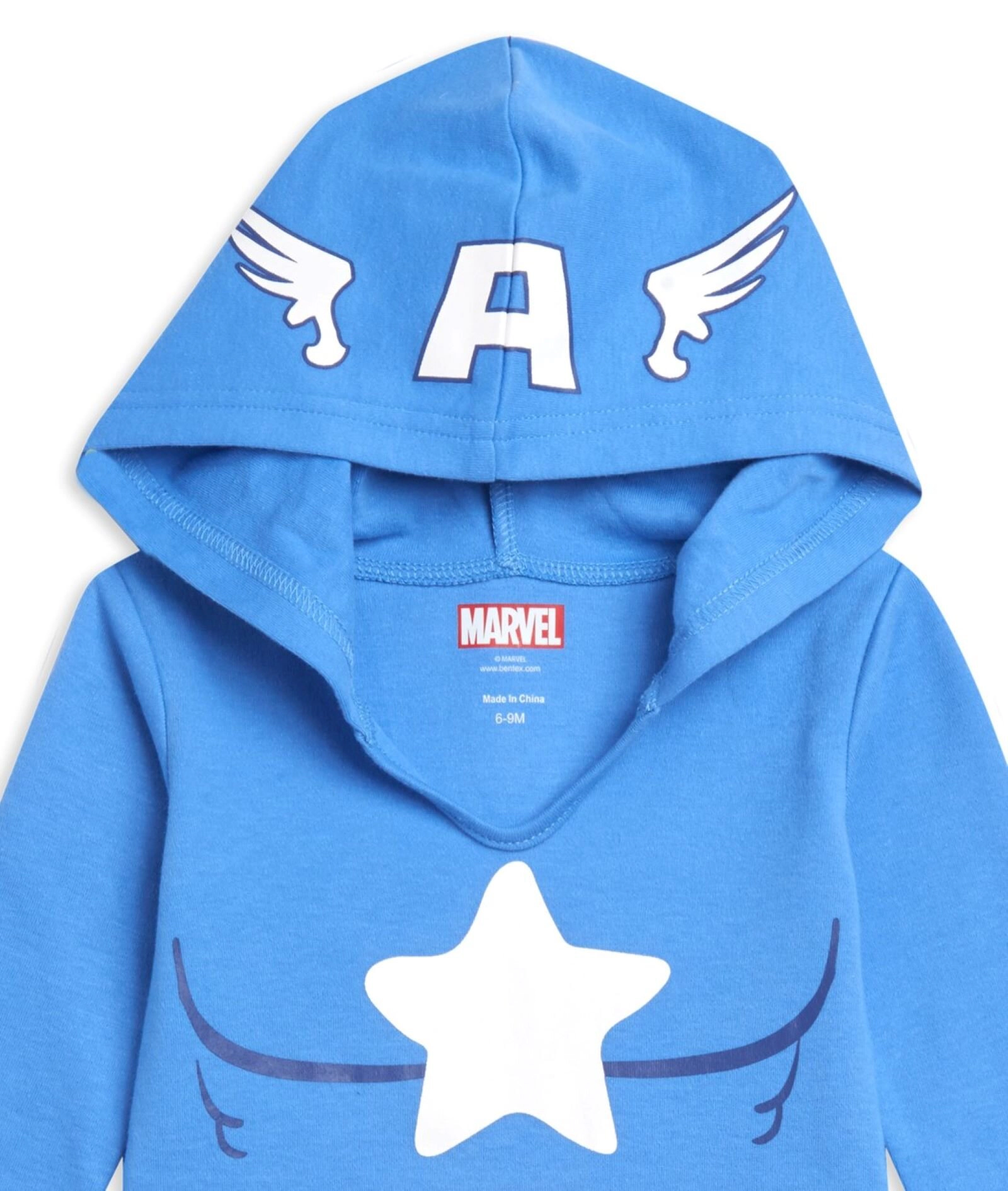 Marvel Avengers Baby 3-Pack Cosplay Long Sleeve Hooded Bodysuits