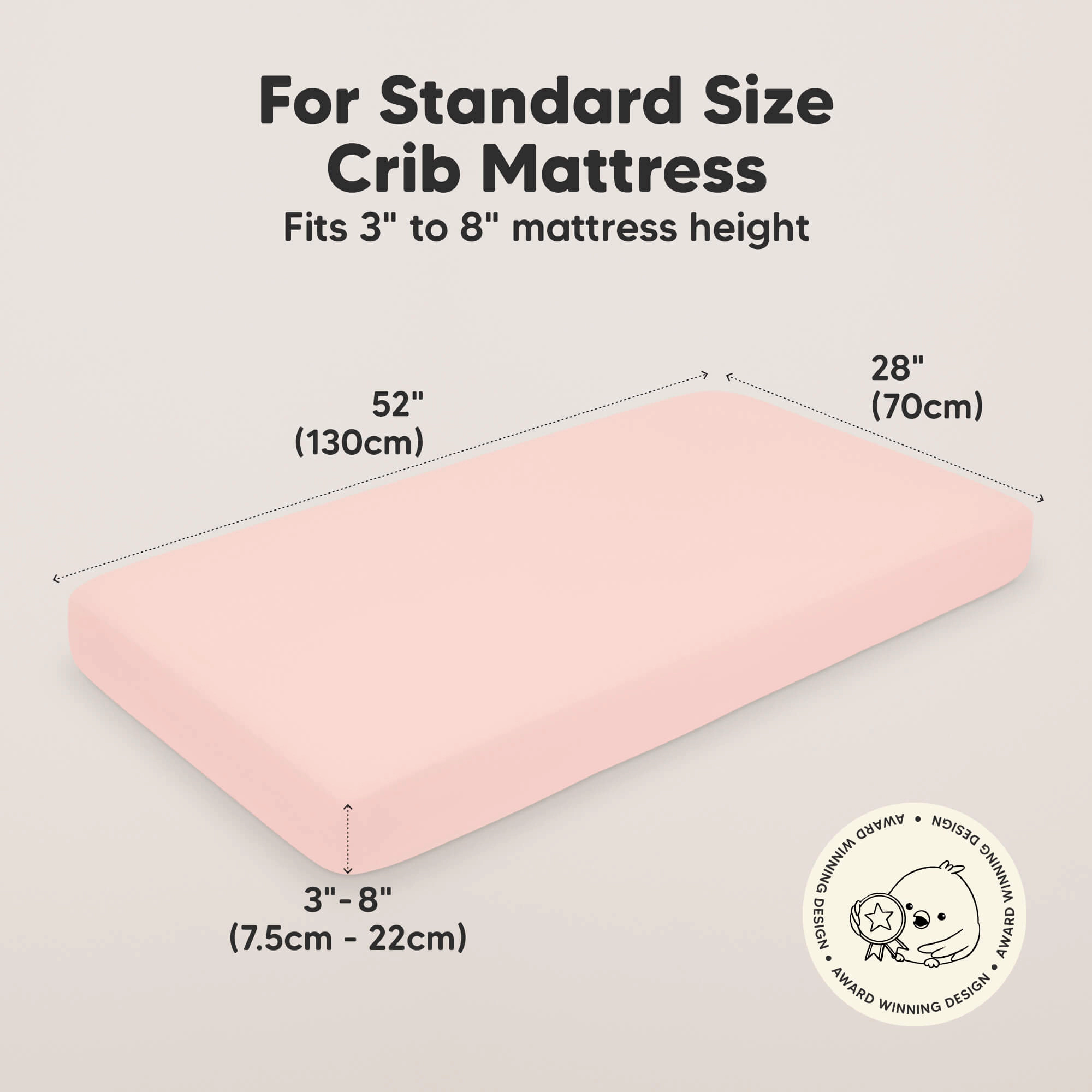KeaBabies Soothe Fitted Crib Sheet