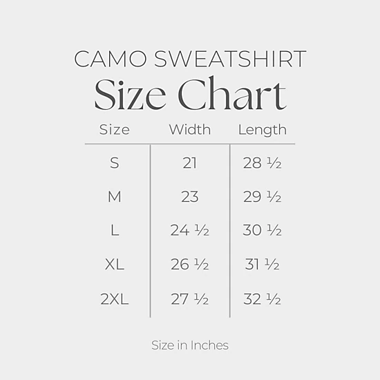 Simply Sage Market - Howdy Arched Puff - Women's Camo Sweatshirt