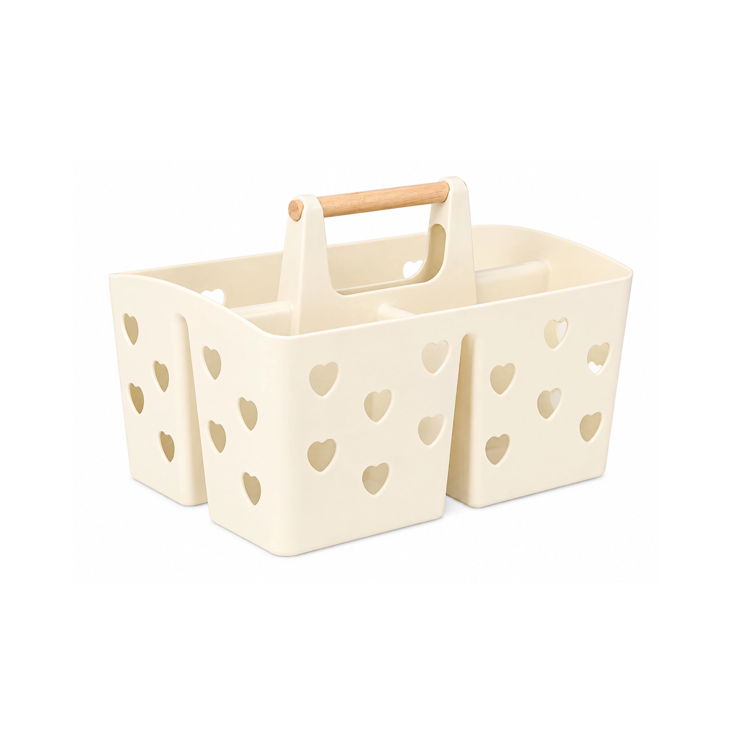 Stock Preferred Portable Plastic Shower Caddy with Handle Divided Bathroom Organizer Tote