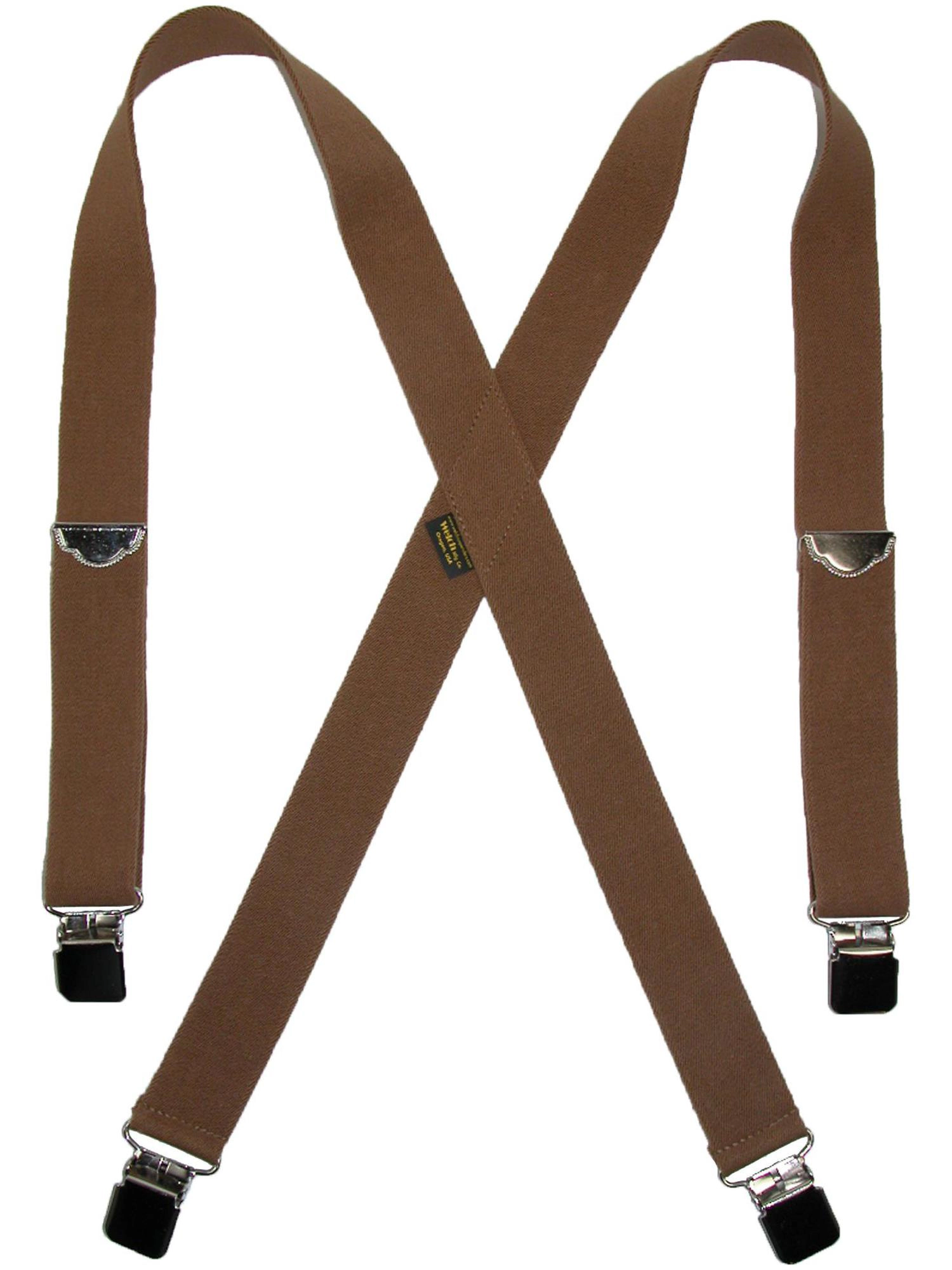 Welch Men's Big & Tall Elastic Clip End Double Face Suspenders