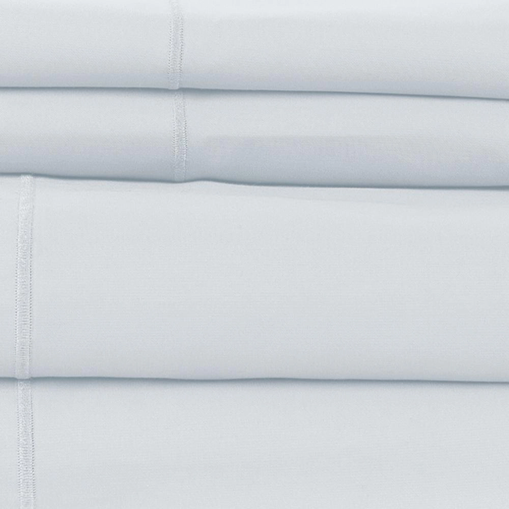 Hotel Concepts 500 Thread Count Sateen Sheet - 4 Piece Set - King, Lite Blue