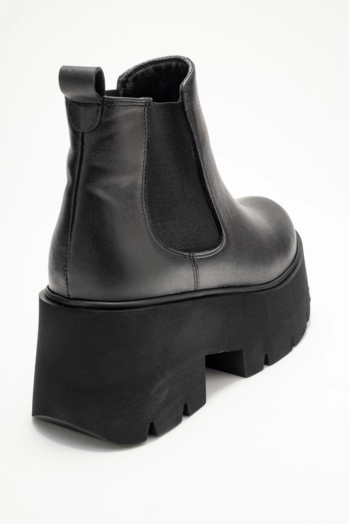 Forever & Always Womens Clen Leather Platform Chelsea Boots
