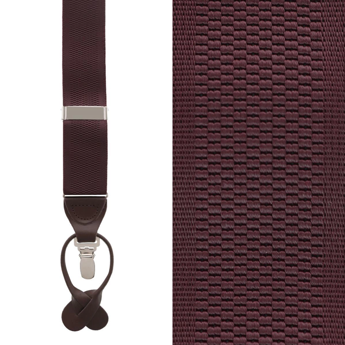 Trafalgar Men's Classic Solid Color Convertible Suspenders