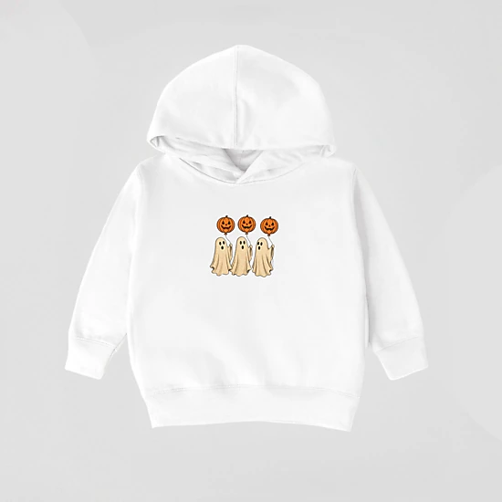 The Juniper Shop - Youth Graphic Hoodie - Ghosts With Pumpkins