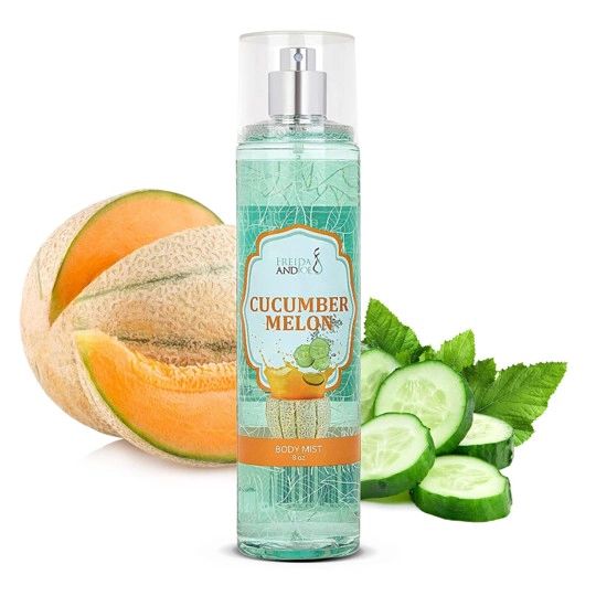 Freida and Joe Women Fine Melon Fragrance Body Mist in 8oz Spray Bottle