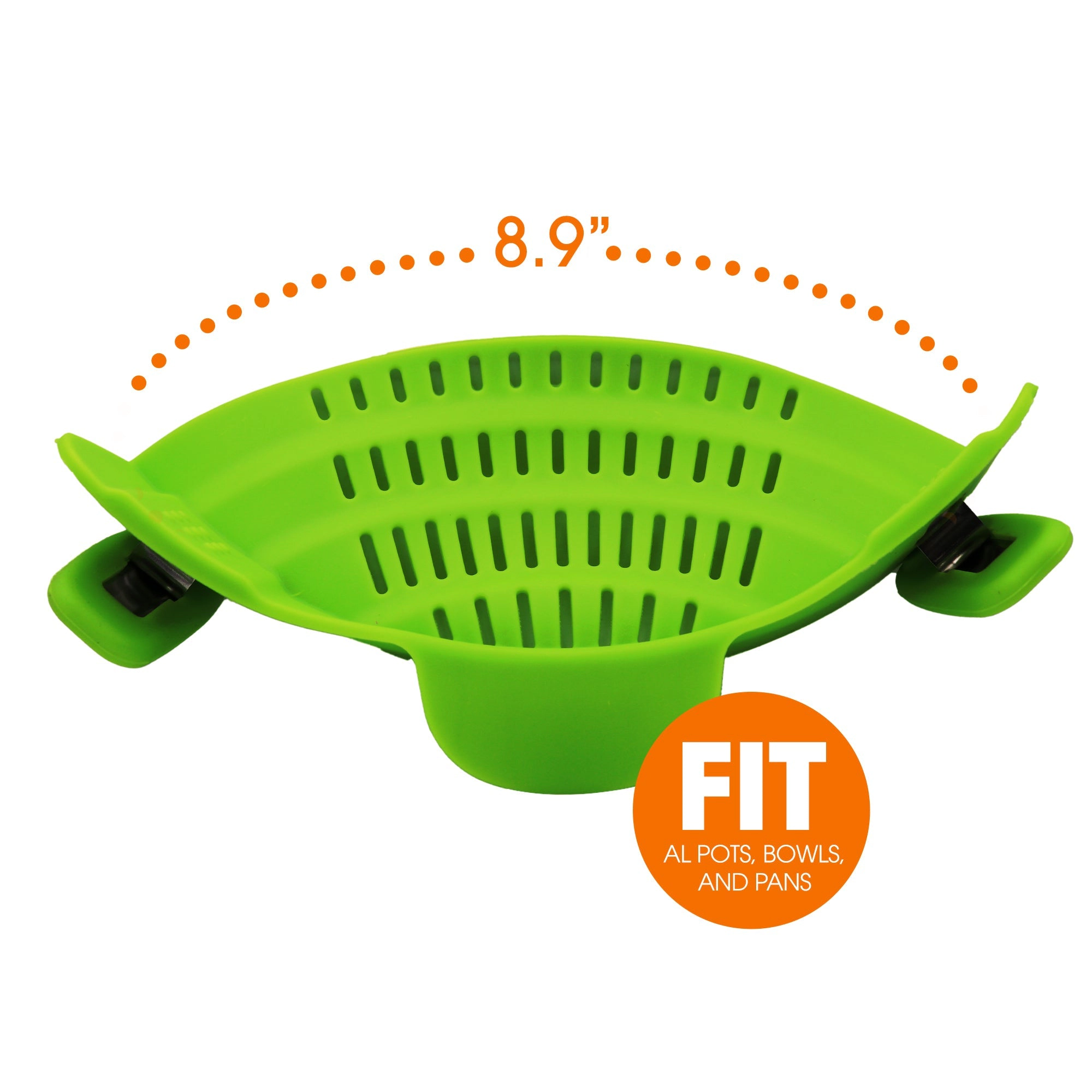 Cheer Collection Silicone Clip on Pot Strainer