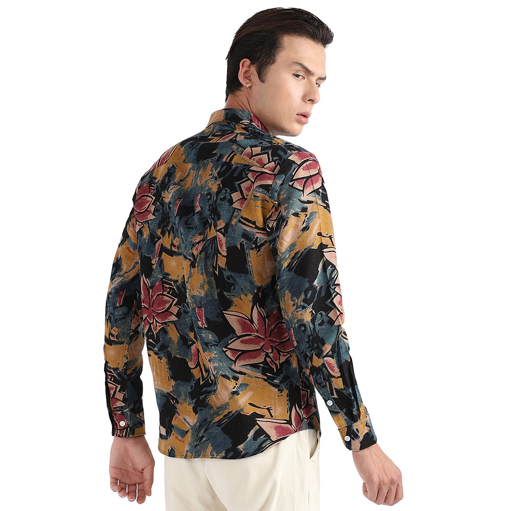 Men's Artistic Flowers Shirt