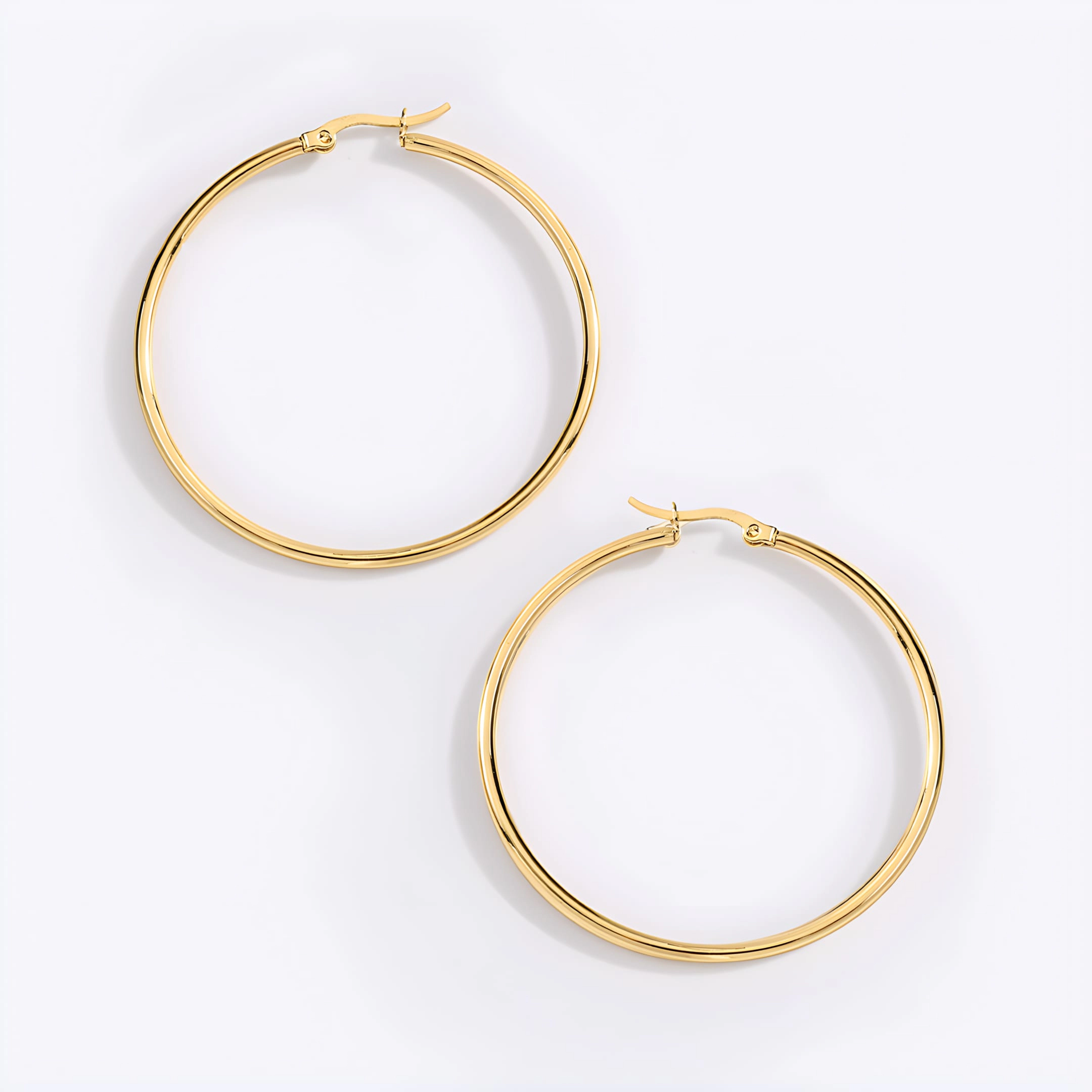 Mint & Lily Women's Lynette Large Hoop Earrings