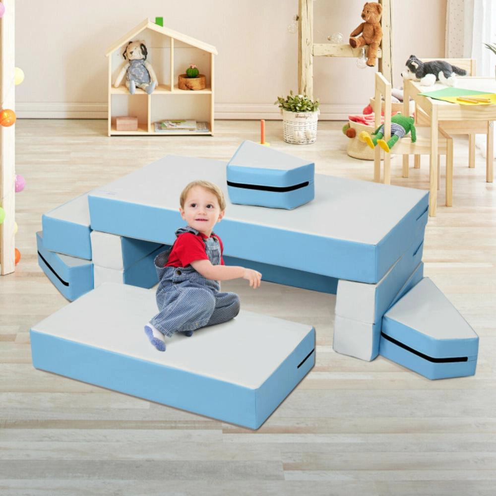 Hivvago 8-Piece 4-in-1 Kids Climb and Crawl Foam Playset