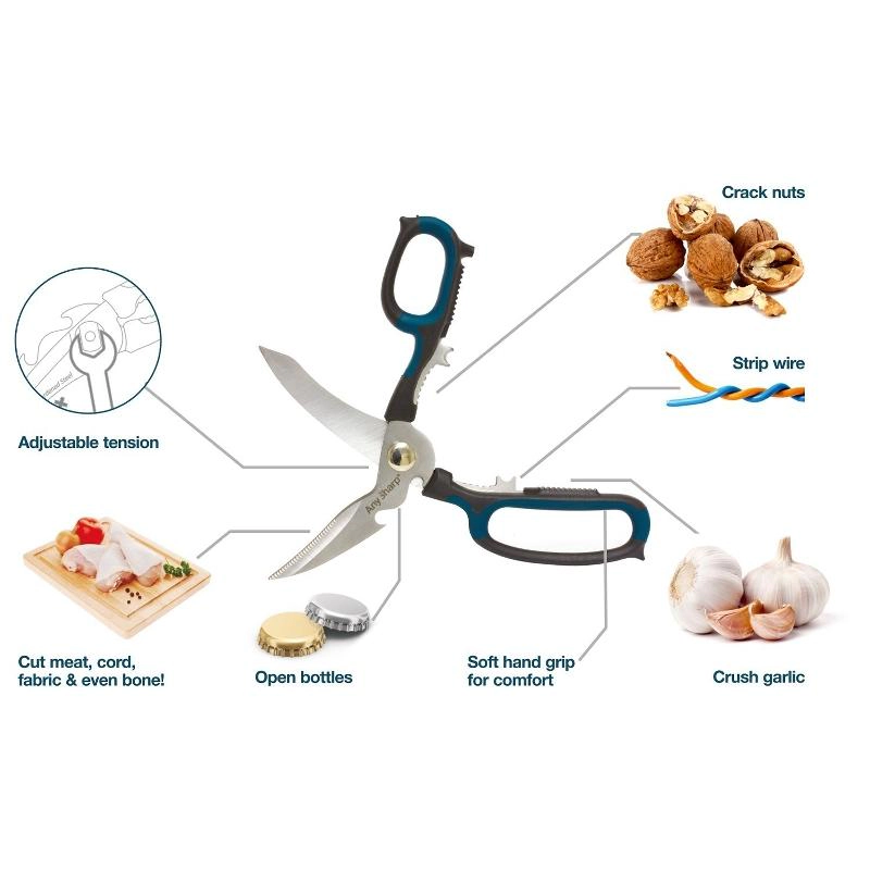 AnySharp 5-in1 Multifunction Scissors