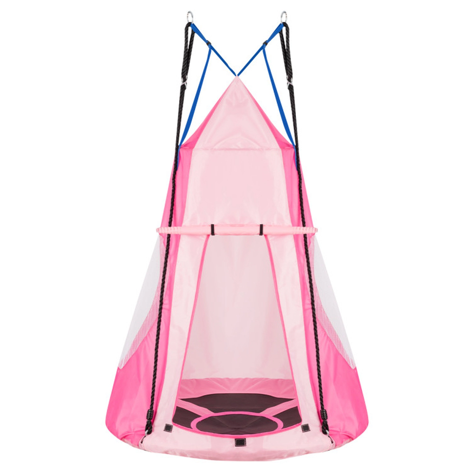 SUGIFT 2-in-1 40-in Kids Hanging Chair Swing Tent Set 330-lb Capacity Outdoor Play Set Pink Shown in the Picture