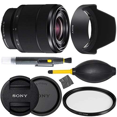 Sony FE 28-70mm f/3.5-5.6 OSS Mirrorless Camera Zoom Lens (SEL2870) + AOM Pro Bundle - international Version (1 Year