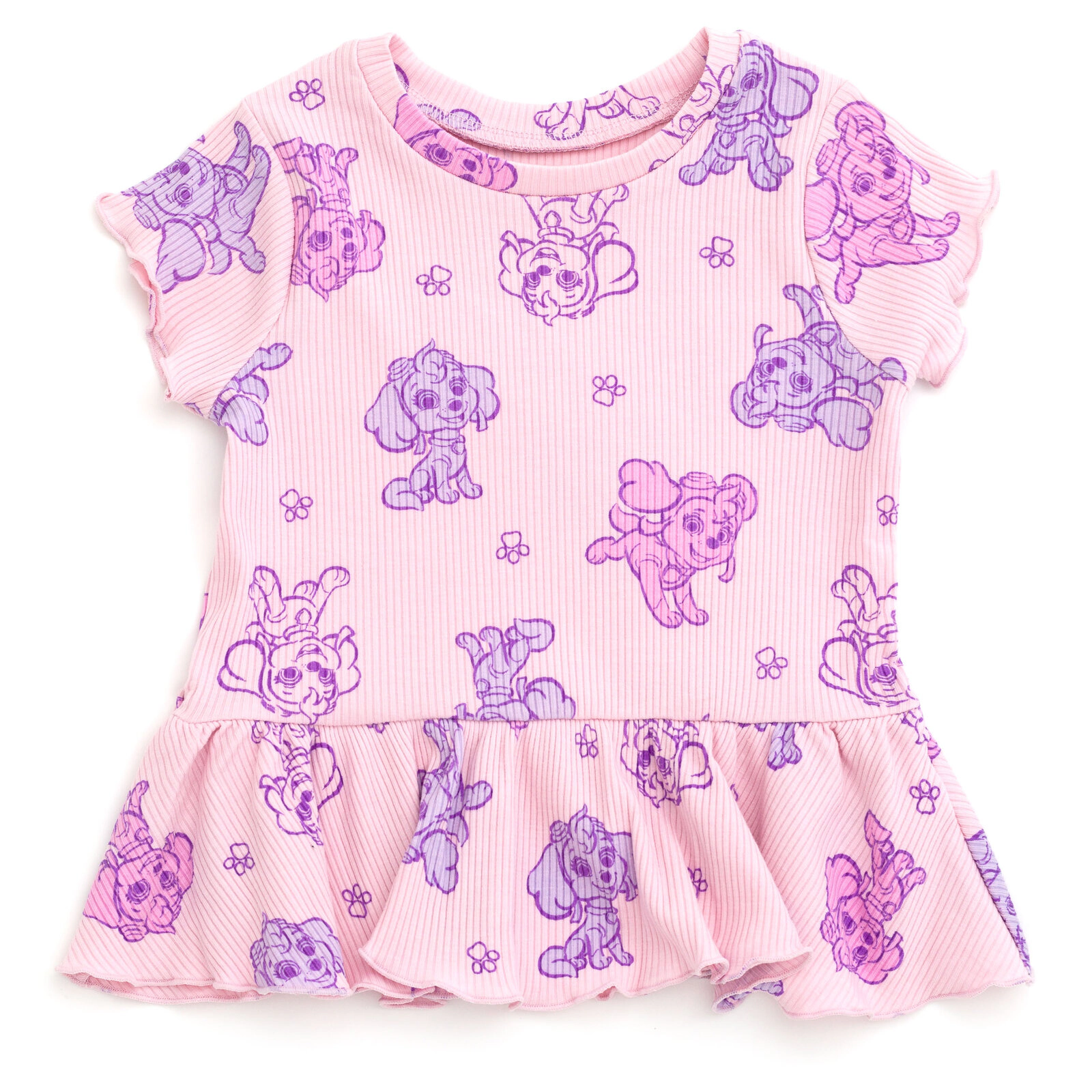 Paw Patrol Skye Girls' 2-Piece Tee and Bike Shorts Set