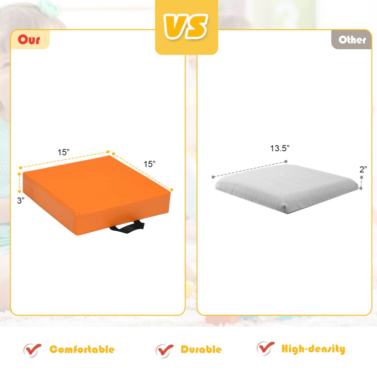 Hivvago Toddler Floor Cushion Set with Handles