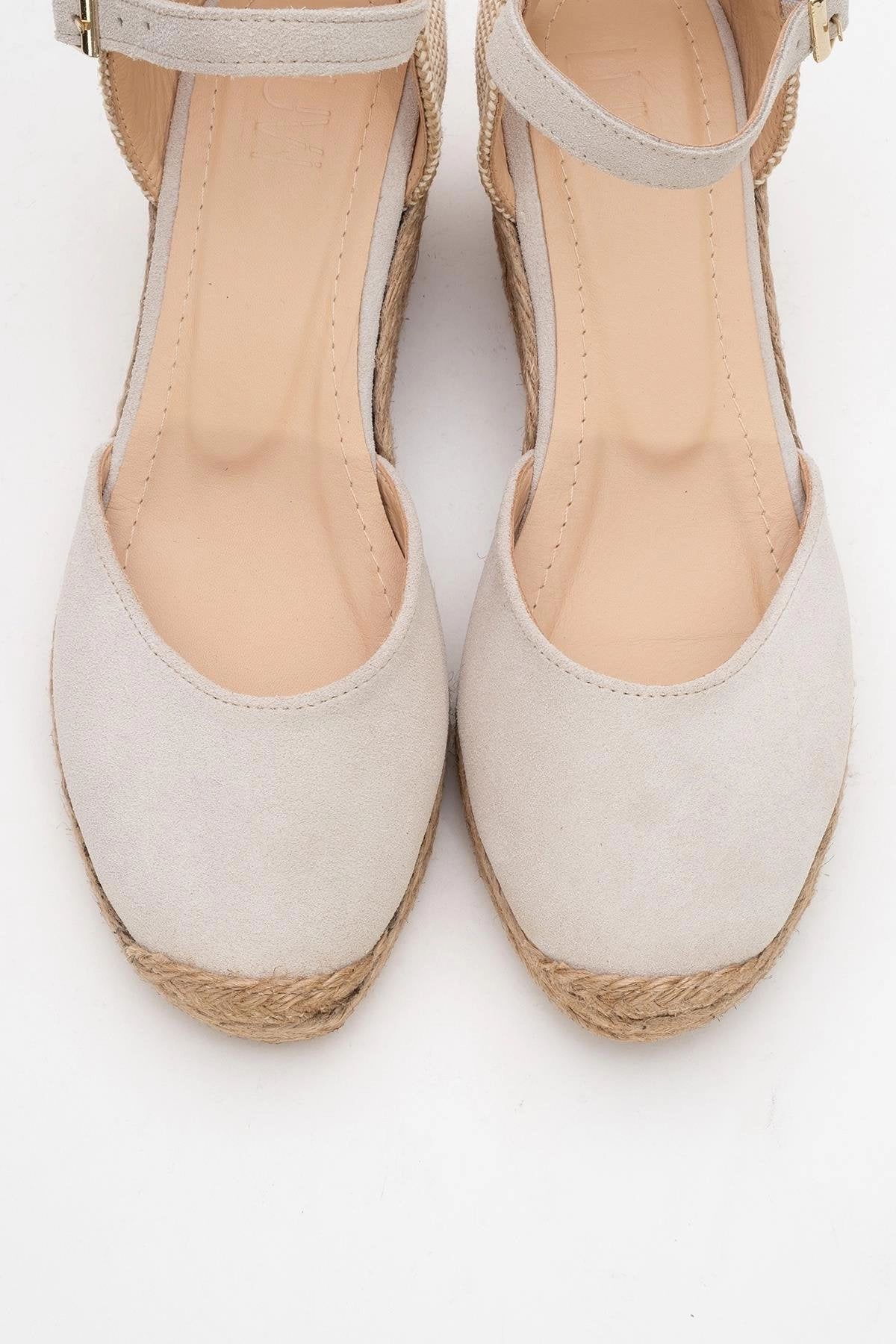 Forever & Always Womens Aldea Leather Platform Espadrille