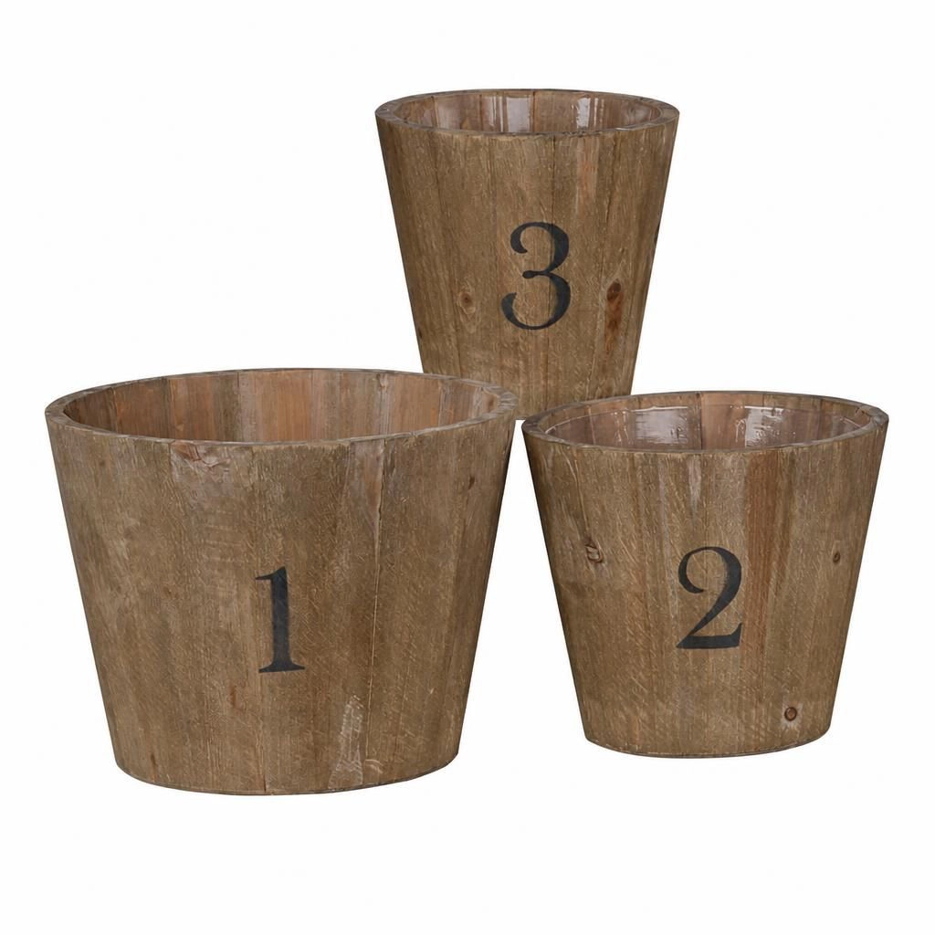WOW PIONEER Solid Wood Garden Planter for Patio Backyard Porch Balcony Yard Entryway