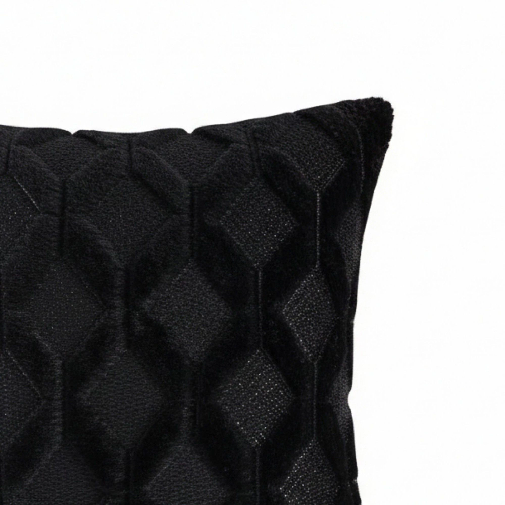 Alilang Unisex Cable Textured Pillow Cover Decorative Square Cushion Case Single Piece 17.7x17.7in