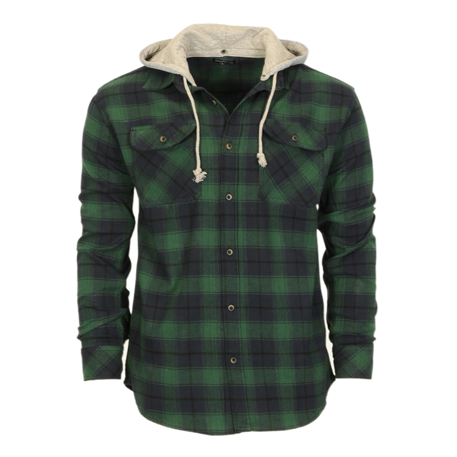 Gioberti Men's Removable Hoodie Flannel Shirt