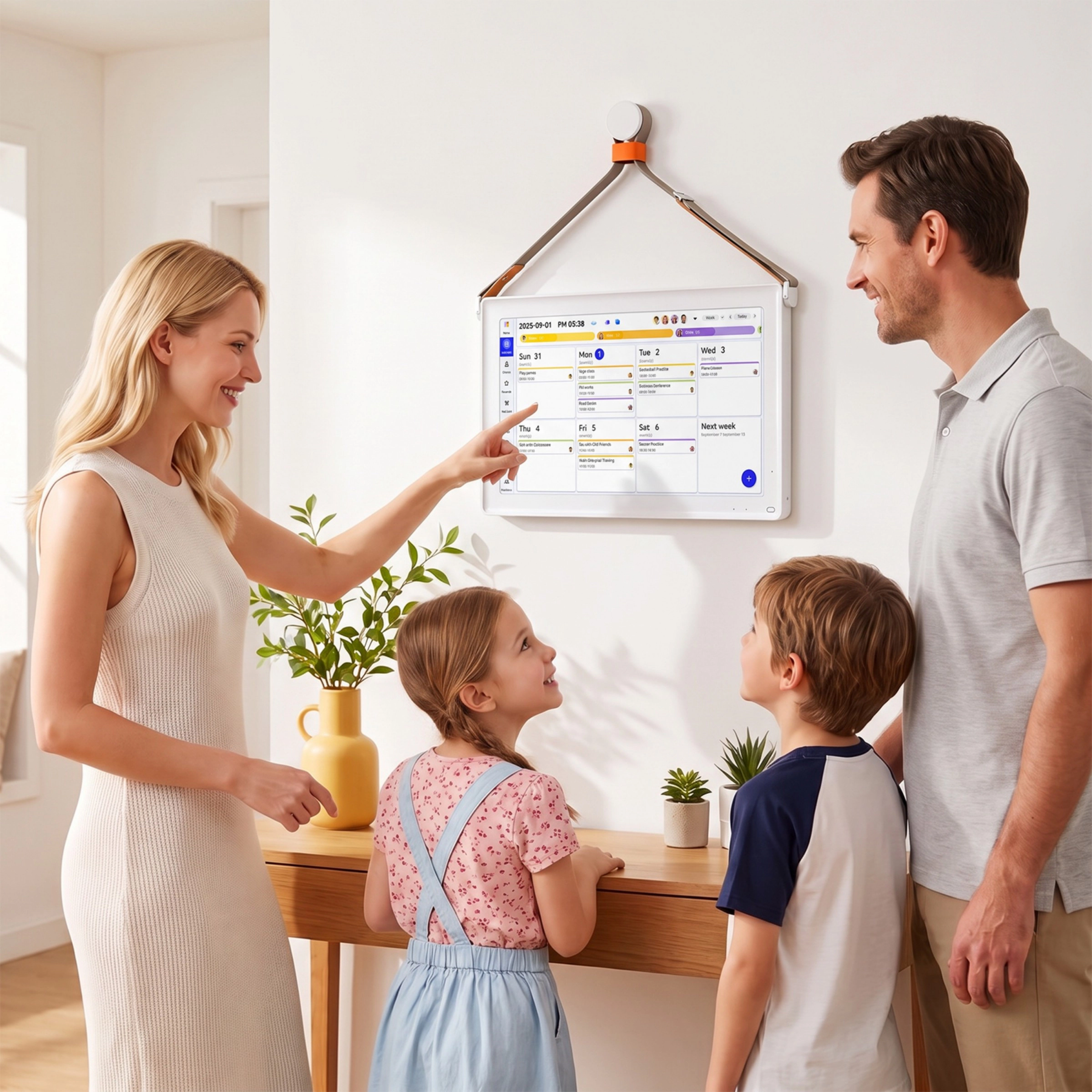 Everblog 21.5" Touch Digital Calendar Chore Chart 1080p IPS