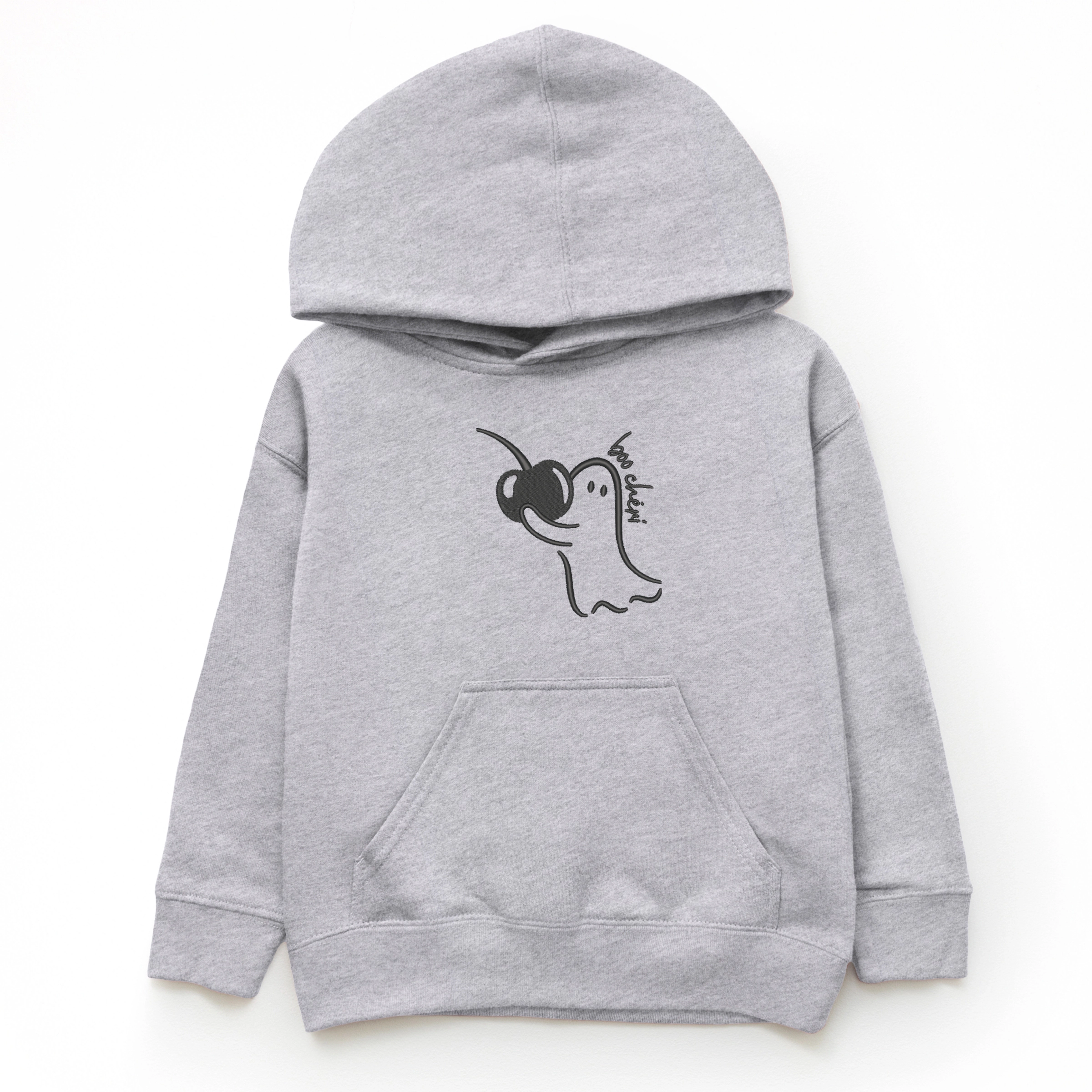 The Juniper Shop - Youth Graphic Hoodie Embroidered Boo Cheri Ghost
