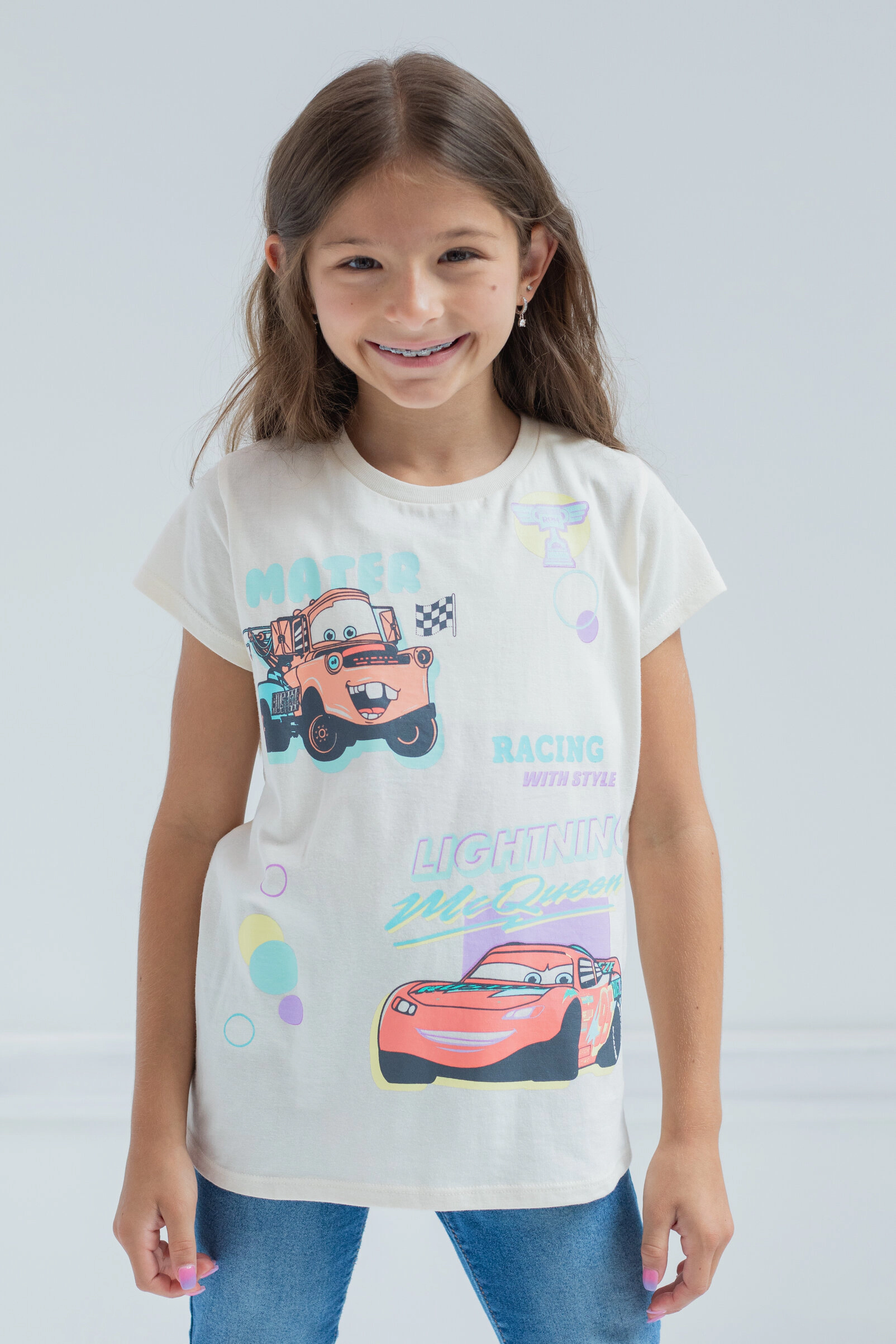 Disney Girls' 2-Pack Short Sleeve T-Shirts