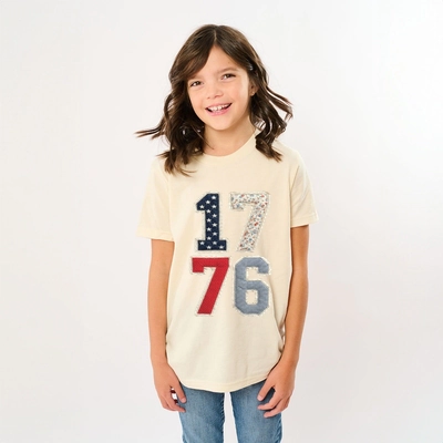 The Juniper Shop - 1776 Stacked Faux Patchwork Youth Short Sleeve Graphic T-Shirt