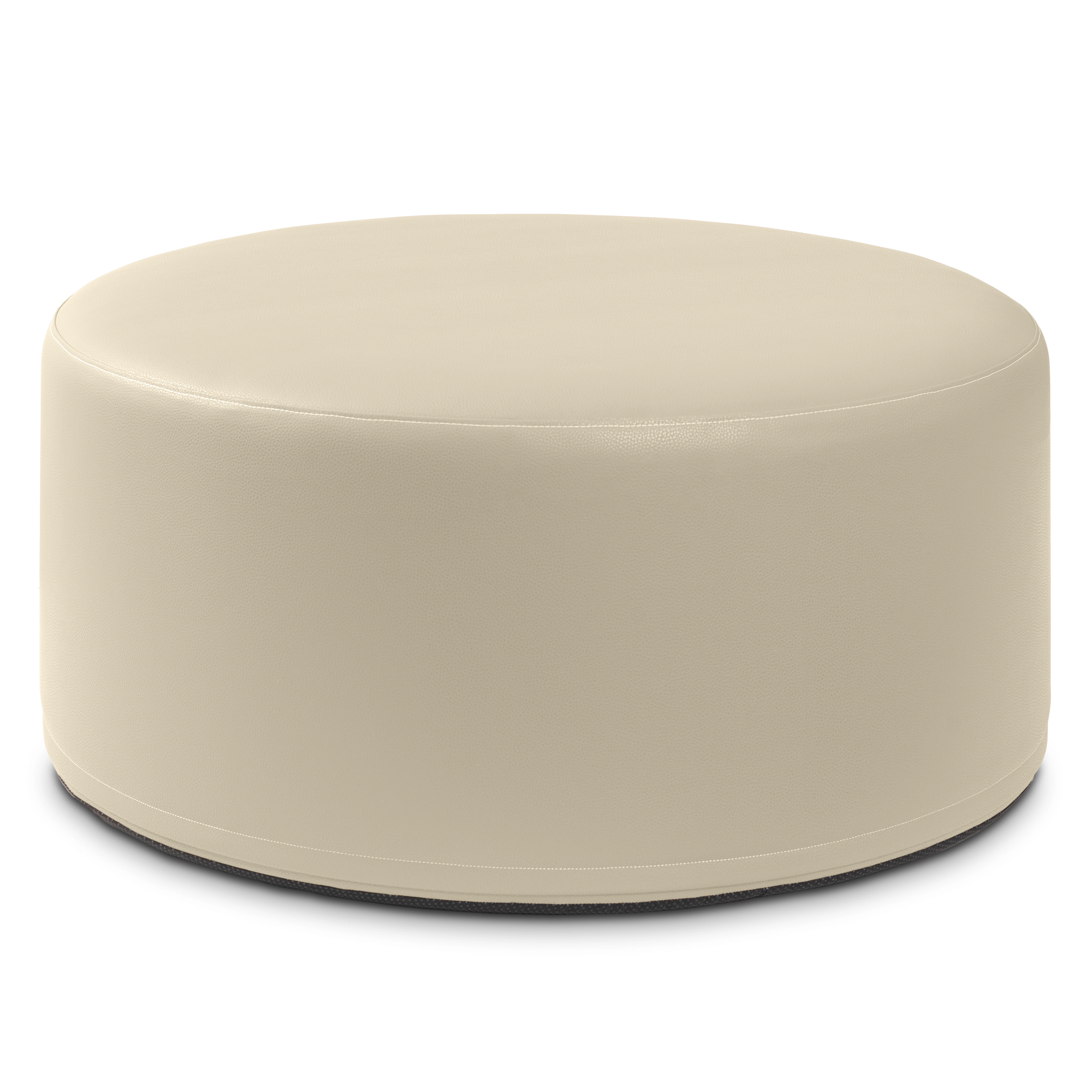 Jaxx Candler Round Couch Ottoman Versatile Firm Foam Construction, 36
