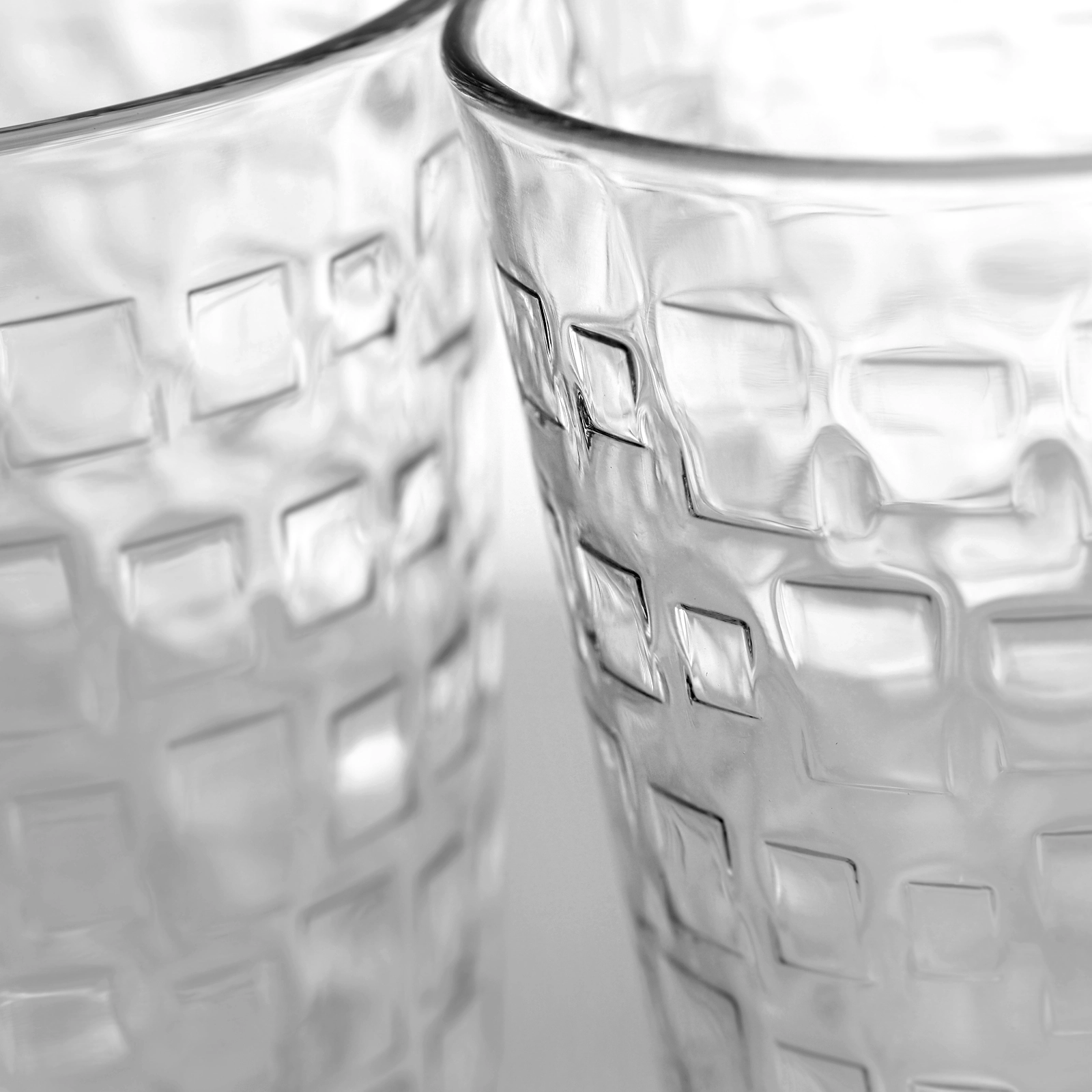Gibson Home Great Foundations 4-Piece 16 oz. Tumbler Set, Square Pattern