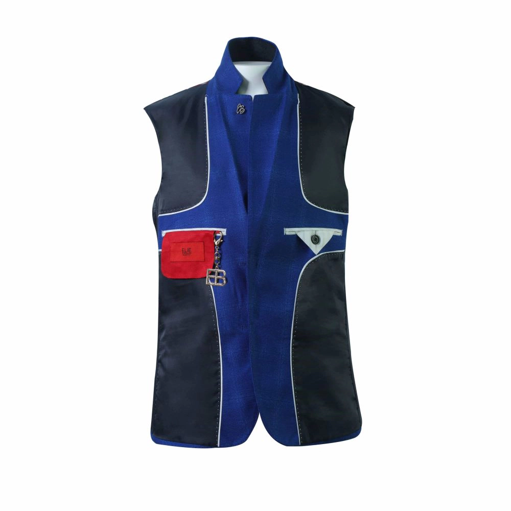Elie Balleh Boys Slim Fit Checke Sports Coat Blazer